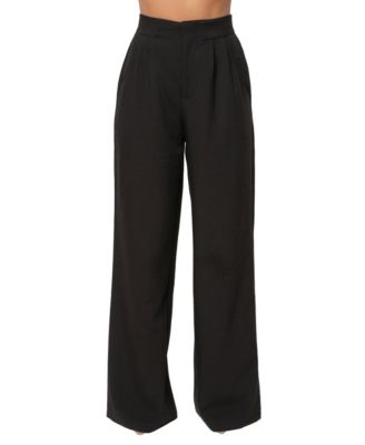 JLUXLABEL Women's Always Ready Tailored High-Waisted Wide-Leg Trouser, 32" Inseam