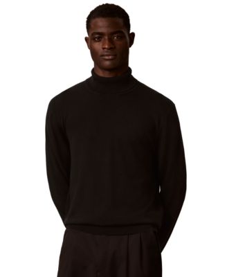Мужской легкий свитер Calvin Klein из мериноса с высоким воротом