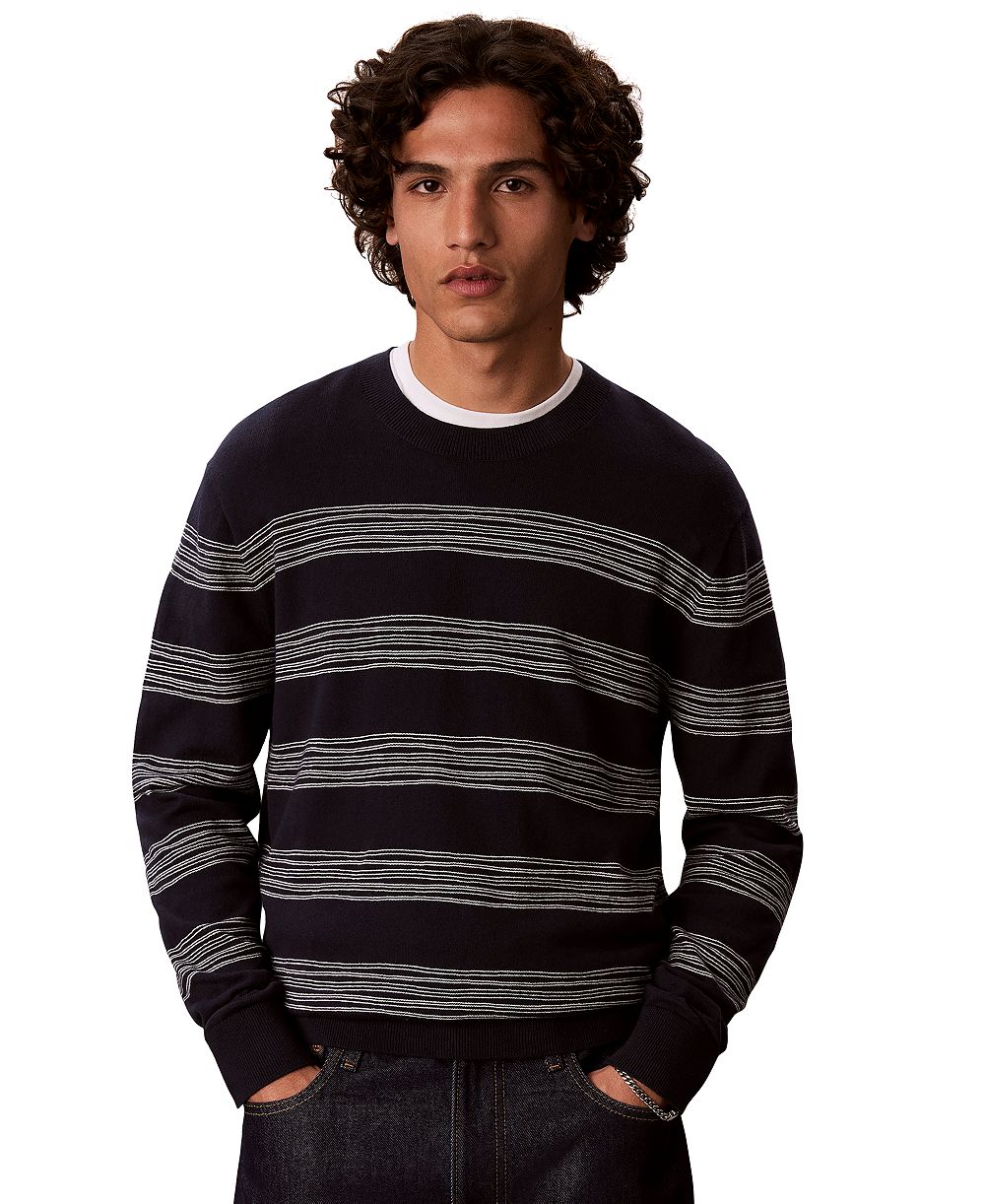 Мужской джемпер Calvin Klein Space Stripe Crewneck