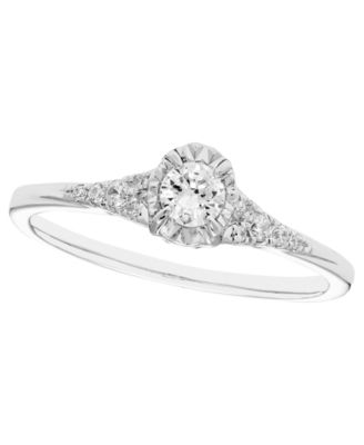 Macy's Diamond Ring (1/4 ct. t.w.) in 14k White Gold