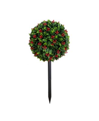 Nearly Natural 2' Ultraviolet Resistant Artificial Holly Berry Christmas Ball