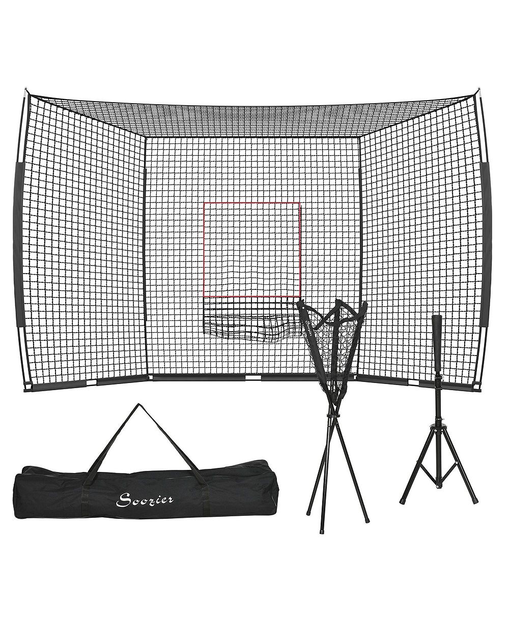 AOLIGEIJS Baseball Practice Net With Tee And Caddy