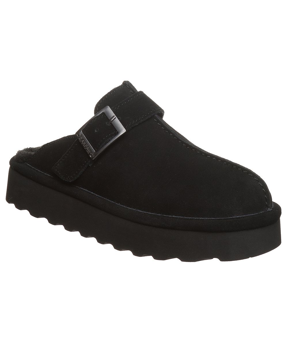 BEARPAW Женский Moxie Platform Suede Slip-On Clogs