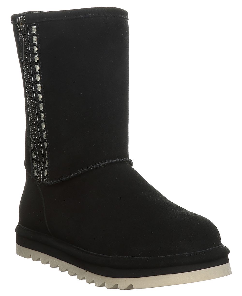 BEARPAW Women's Kimia Platform Side Zipper Short Boots
