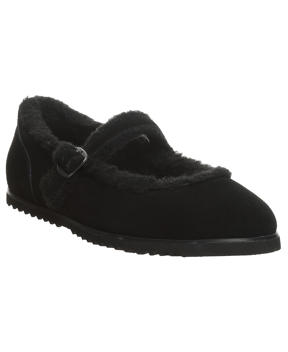 BEARPAW Women's Lou Lou Suede Mary Jane Flats