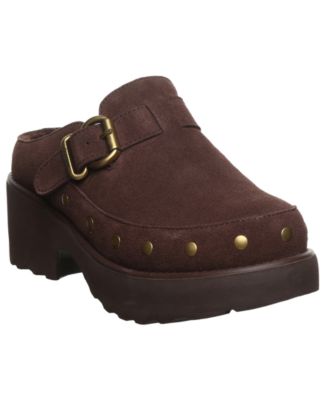 Женские сабо на платформе BEARPAW Falyn Buckle Clogs