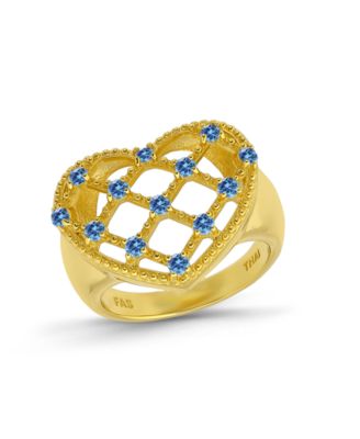 Gold/Aqua Blue