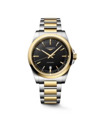 Longines Men's Two-Tone PVD Stainless Steel Bracelet Watch 41mm