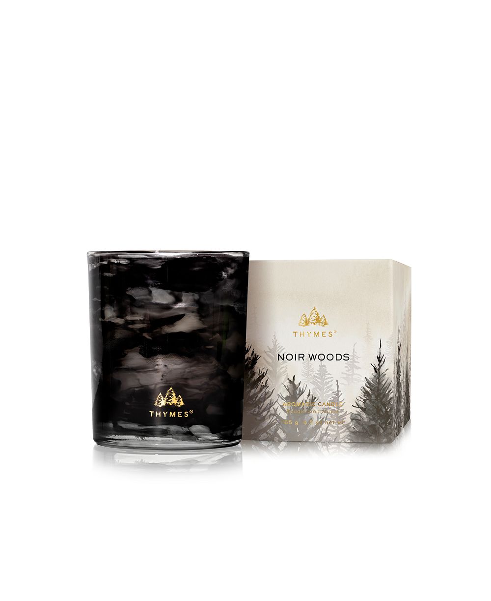 Ароматическая свеча Thymes Noir Woods, 6.5 унций