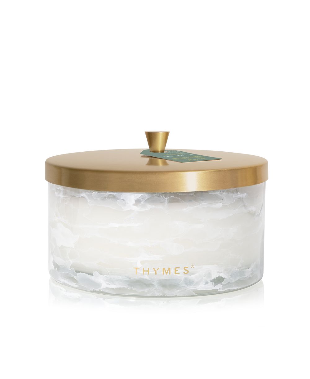 Ароматическая свеча Thymes Frasier Fir Tidings с четырьмя фитилями, 21 унция