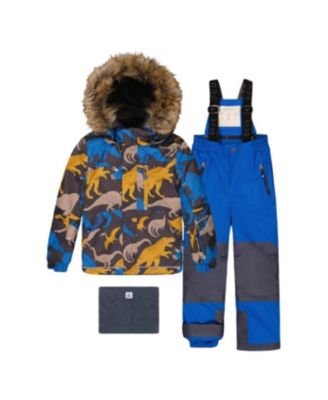 Deux par Deux детский костюм Dinosaur Print с брюками 2T-5T
