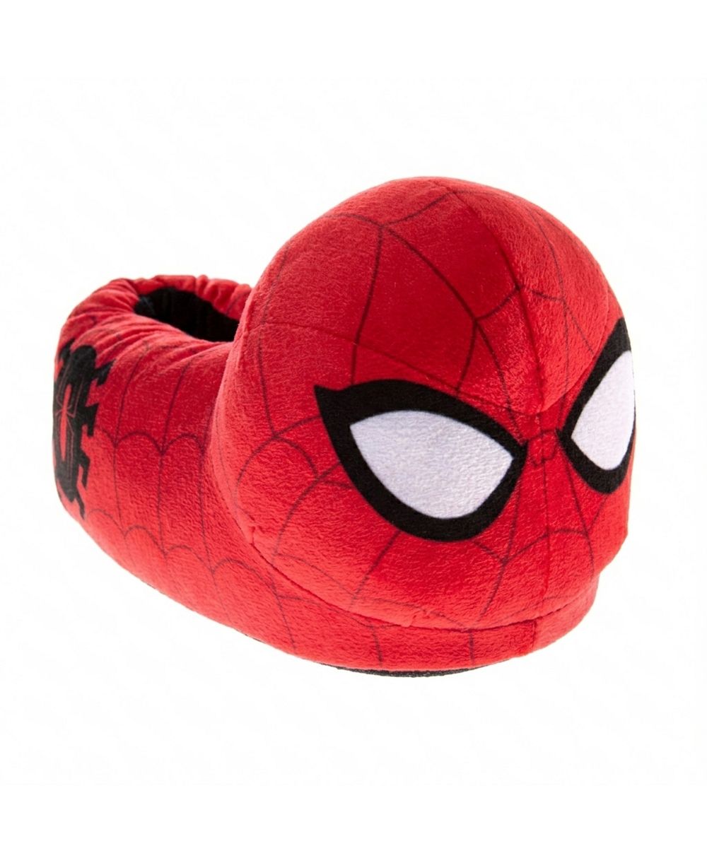 Мужские домашние тапочки Spider-Man Marvel, уютные, плюшевые, веселые