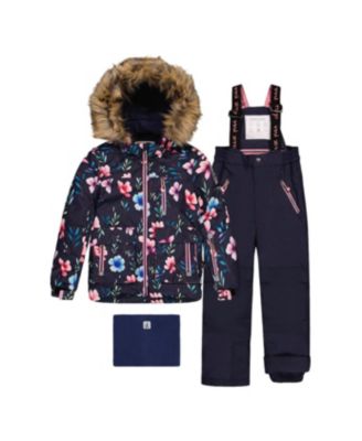 Детский комплект Deux par Deux Two Piece Play Snowsuit Floral Print (2T-5T)