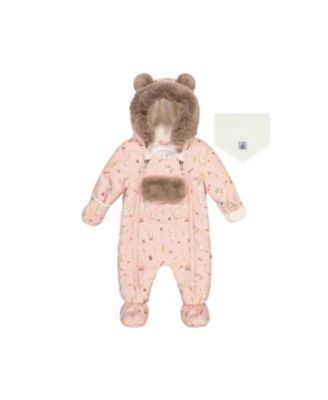 Детский комбинезон Deux par Deux Baby Girls 3m- 18m One Piece Snowsuit Animal Print для автокресел