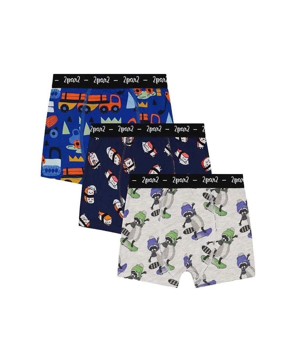Детский комплект боксеров Deux par Deux Holiday Prints, Pack Of 3