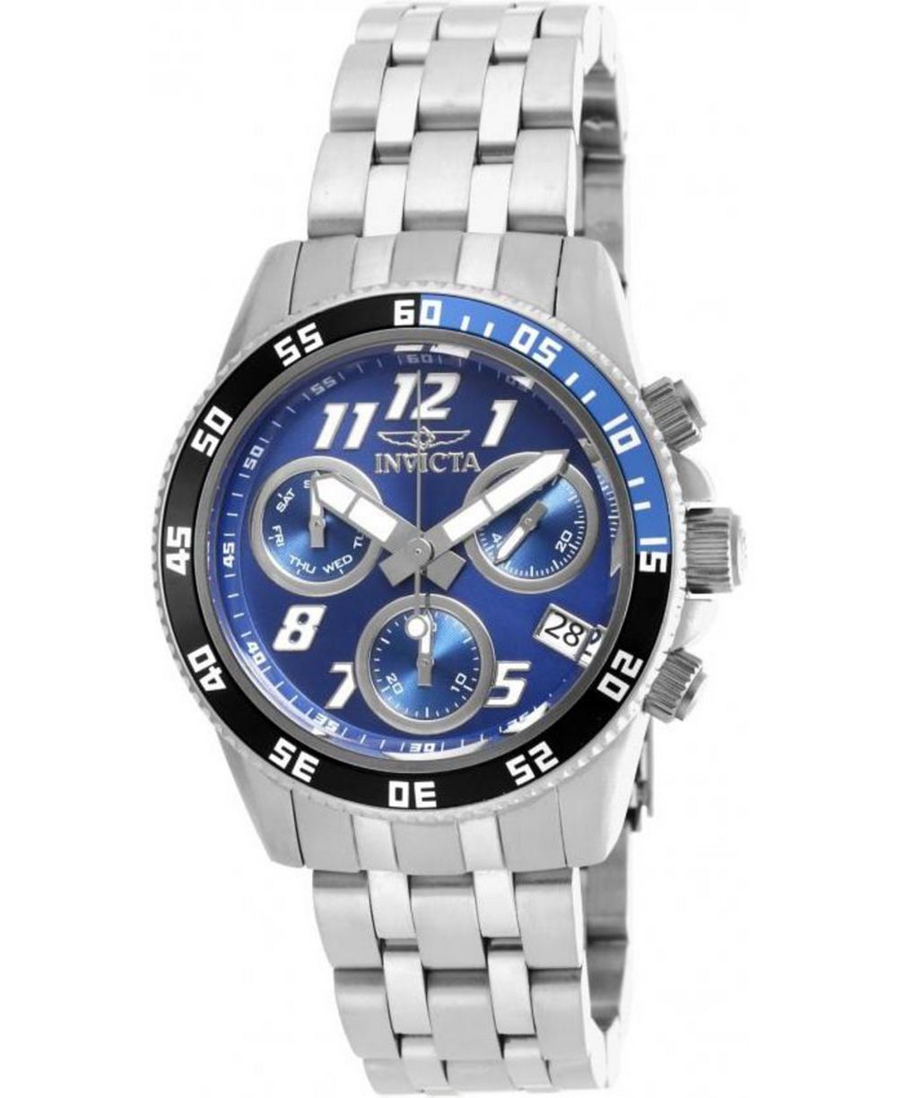 Invicta Men's 19184 Pro Diver Quartz  Chronograph Metallic Blue Dial Watch