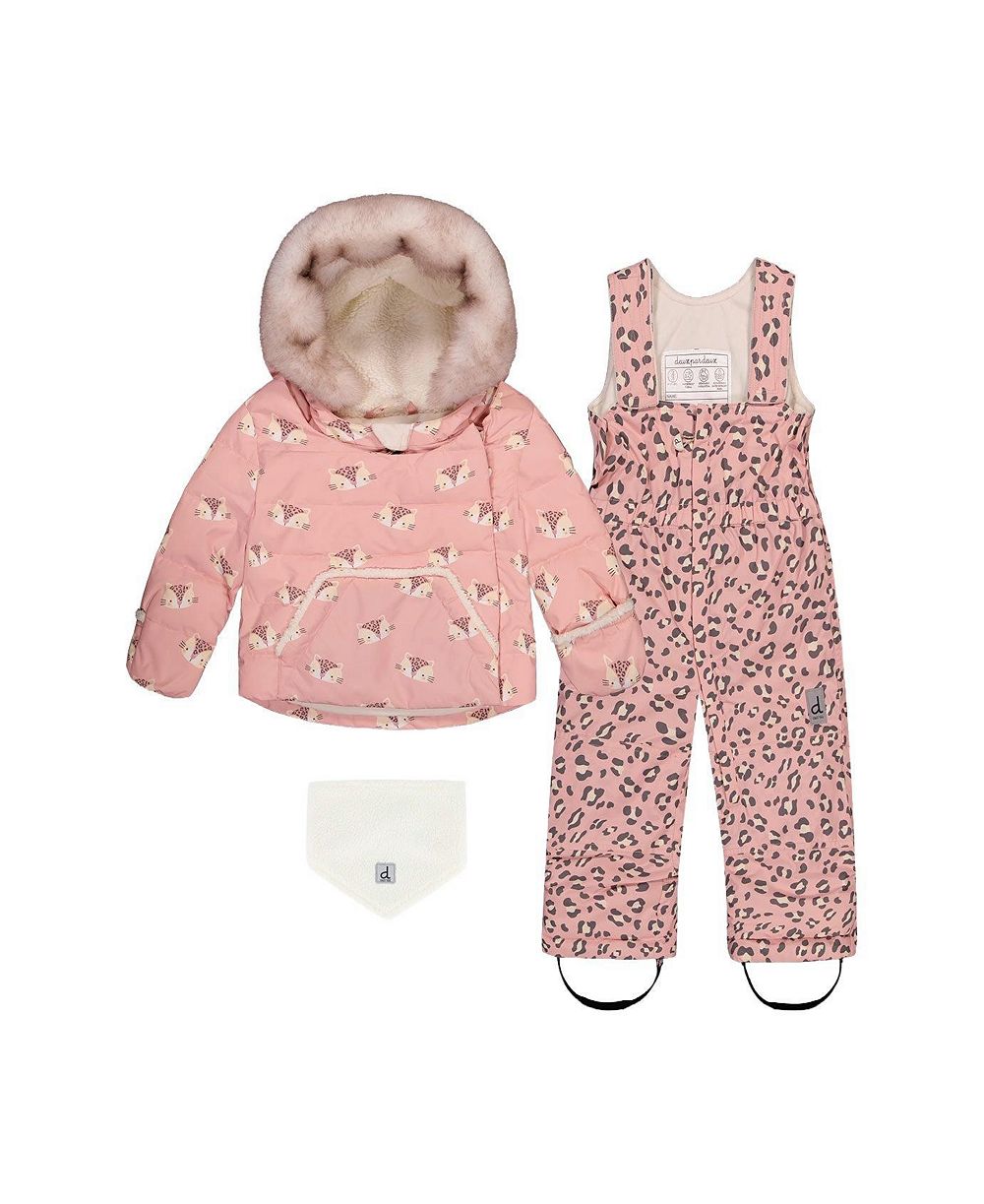 Детский снегоуing комплект Deux par Deux Two-Piece Rose Leopard Print