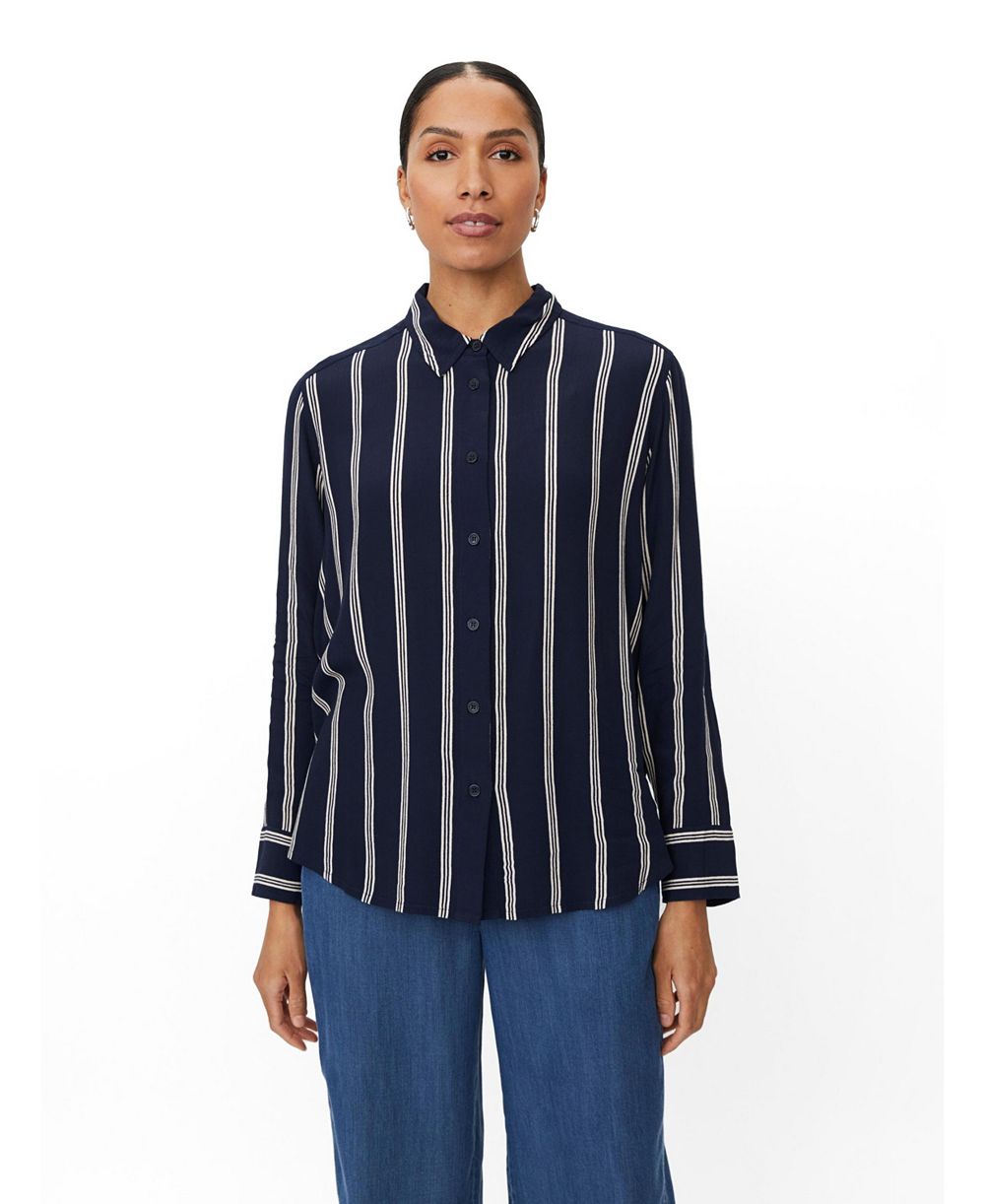 Женская рубашка Masai Copenhagen Mairvela Striped Long-Sleeve