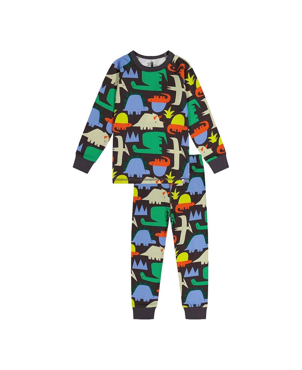 Детский комплект пижам Deux par Deux Cotton Two Piece Dinosaur Print
