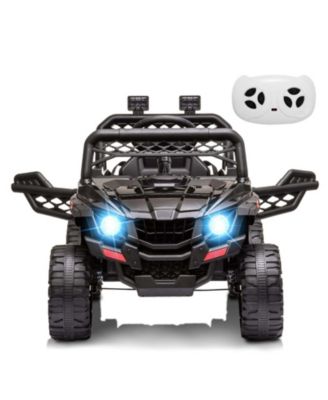 homfan 12V Kids Electric Ride On UTV Truck with Parental Remote Control, Spring Suspension, Ages 3-8