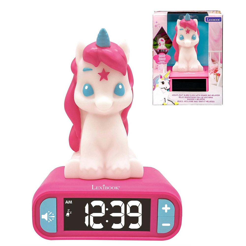 Lexibook ночник Unicorn с цифровым будильником 7.17" и функцией отложенного отключания