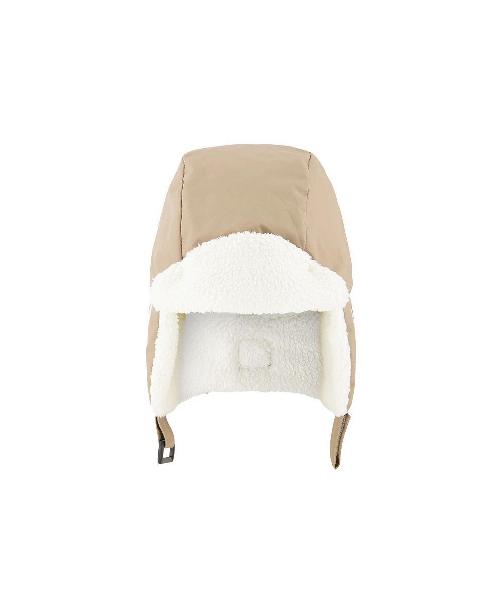 Deux par Deux Детский Unisex Chapka Taupe 2M-3M