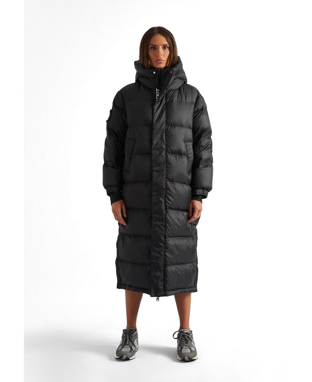 JACK1T Women's Longline Midi Puffer Coat