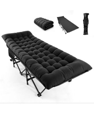AOFAR Camping Folding Bed Thick Mattress Portable Sleeping Bed
