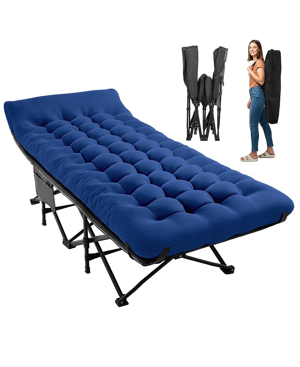 AOFAR 28" Camping Cot Folding Portable Mattress Carry Bag