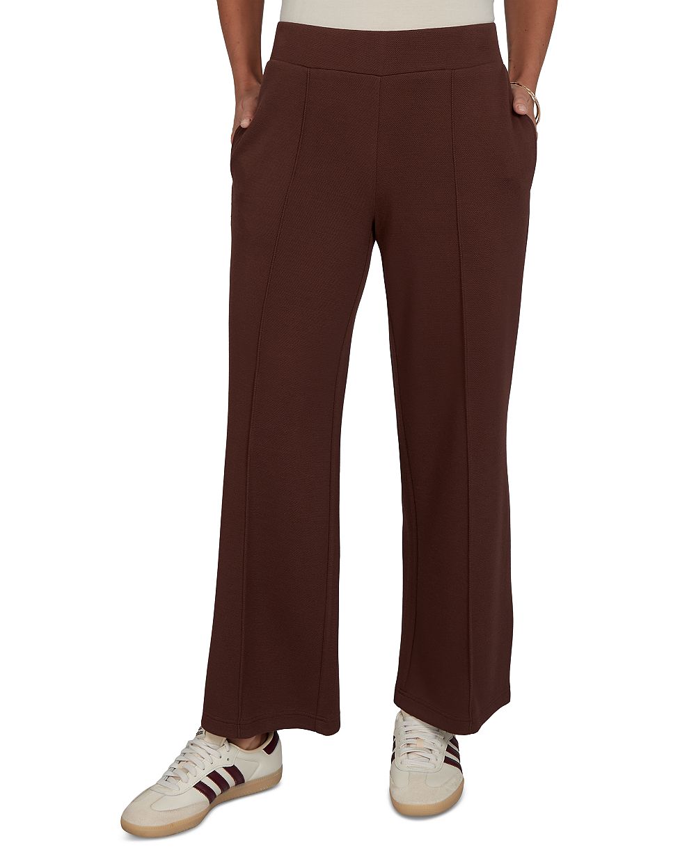 Женские трикотажные брюки Ruby Rd. Petite с широкими штанинами, модель pull-on