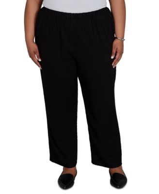 Alfred Dunner Plus Size Travel Advisory брюки с текстурой измятой ткани