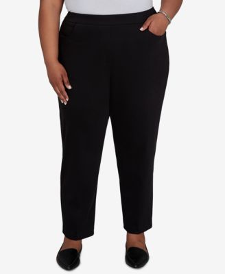 Прямые брюки Plus Size Alfred Dunner Travel Advisory с завязками