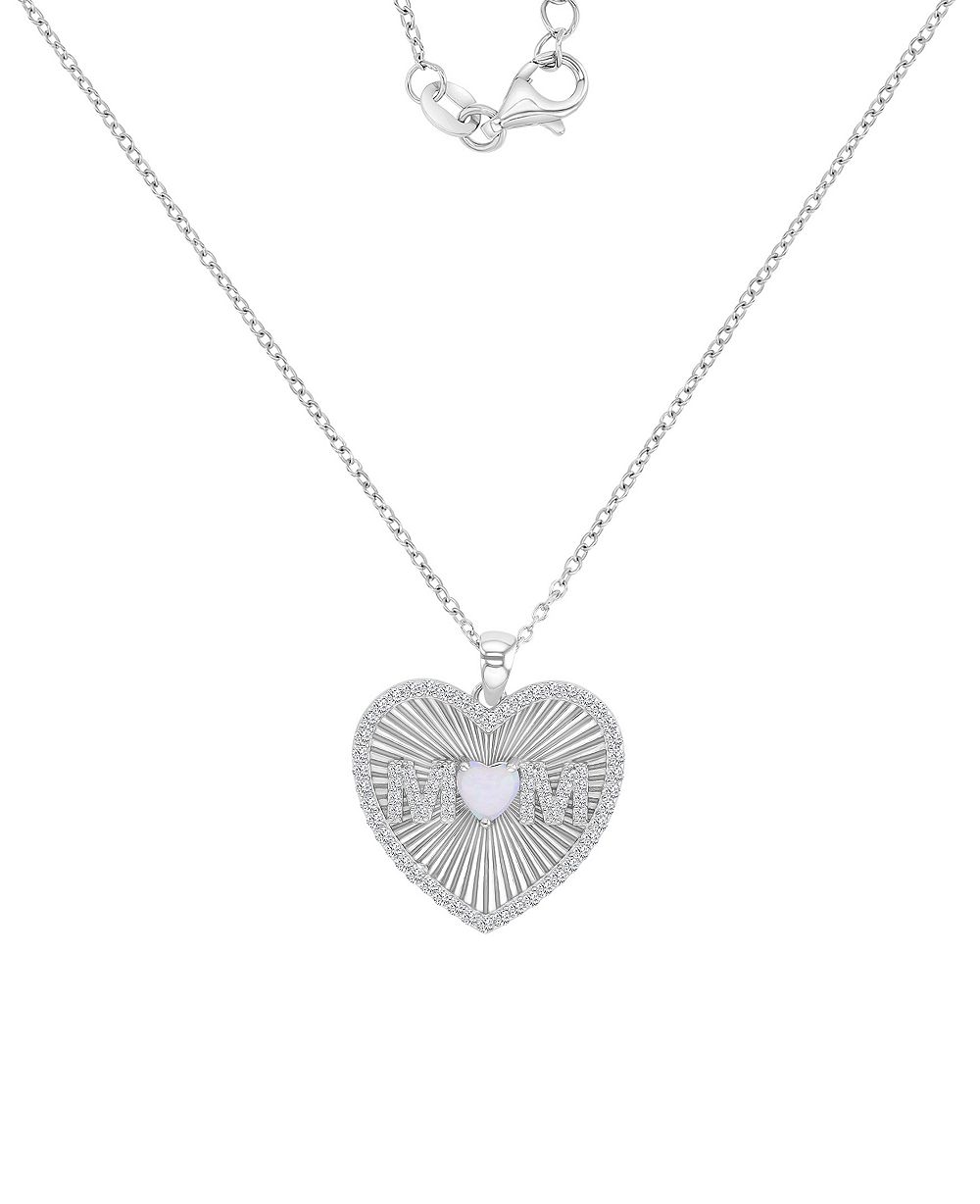 Колье Macy's с опалом и подвеской на цепочке, позолота 14k