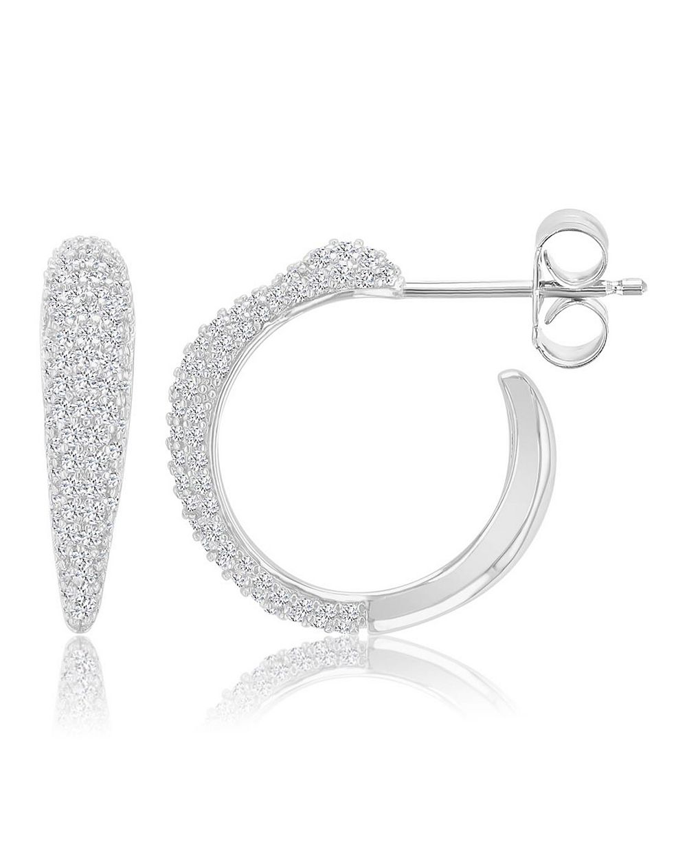 Серьги-кольца Macy's 14k Gold-Plated Polished Casual