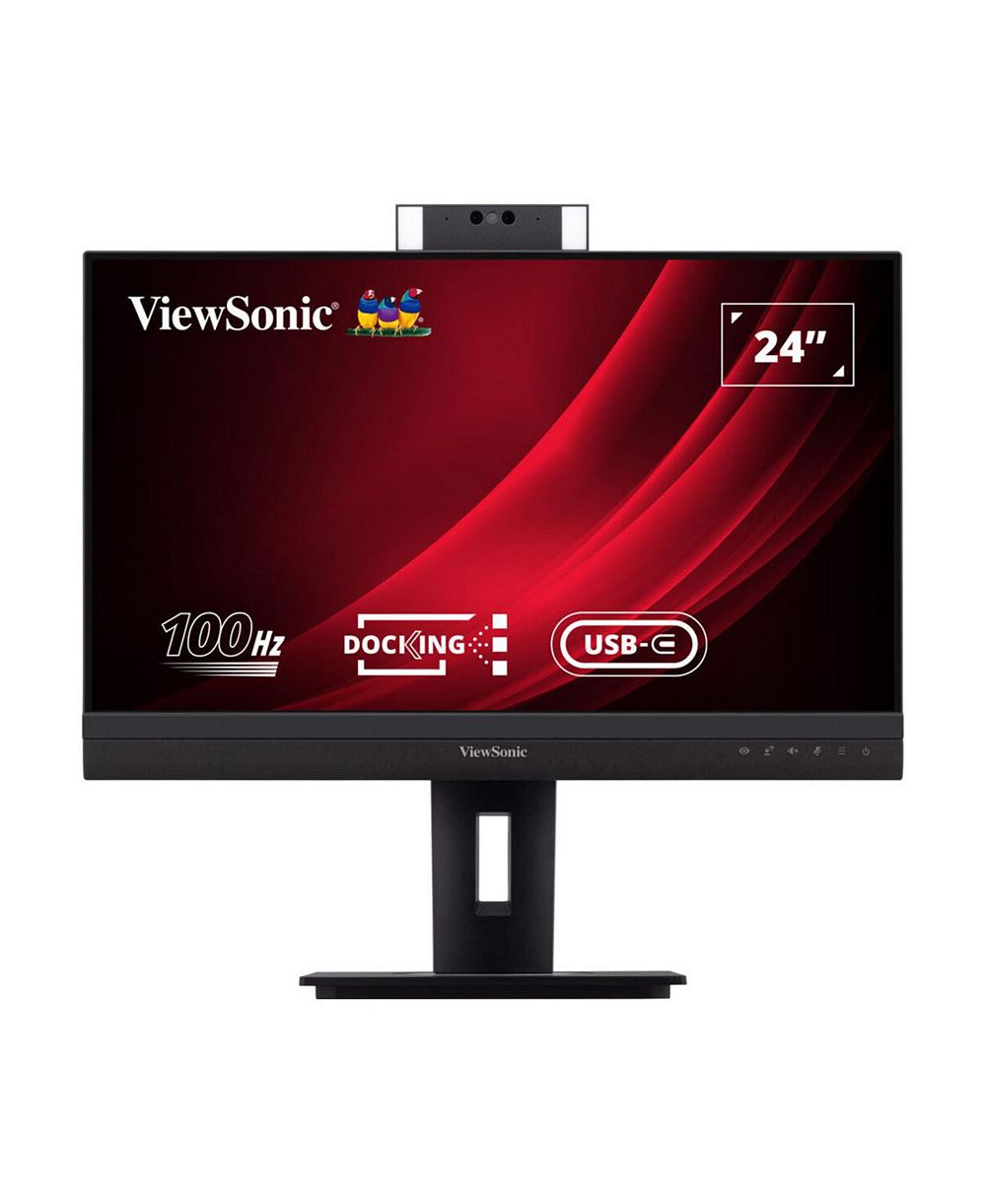 ViewSonic VG2457V 24" IPS Full HD 100Hz Video Conferencing USB-C Docking Computer Monitor