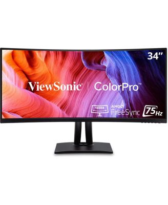 ViewSonic ColorPro VP3456a 21:9 UltraWide Quad HD Curved USB-C LED Monitor