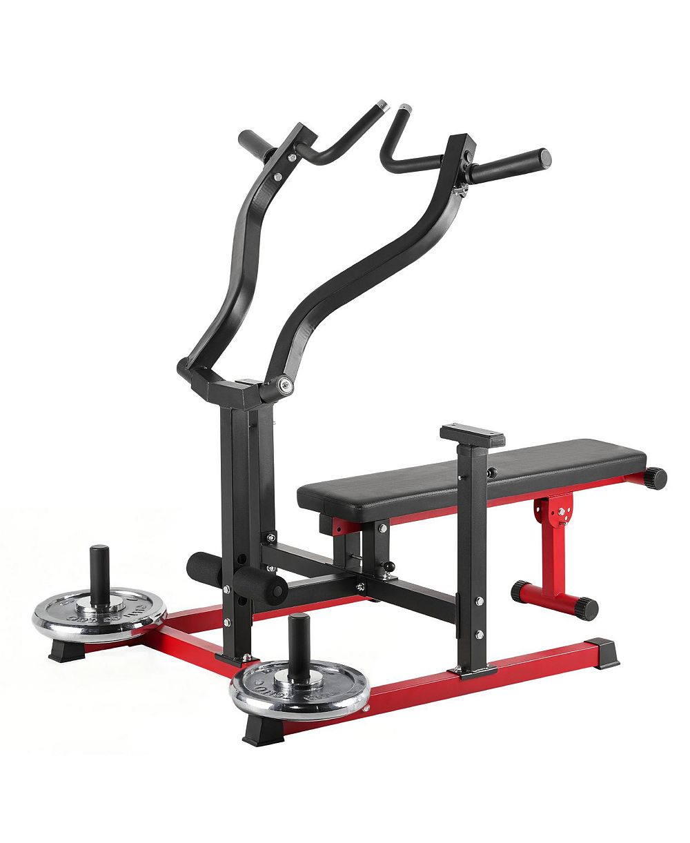 VEVOR 450 LBS Chest Press Machine Adjustable Bench Press Flat Incline Bench Home Gym