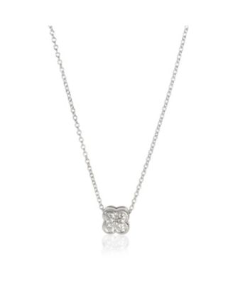 Подвеска Tiffany & Co из стерлингового серебра с бриллиантами в виде кружева (б/у)