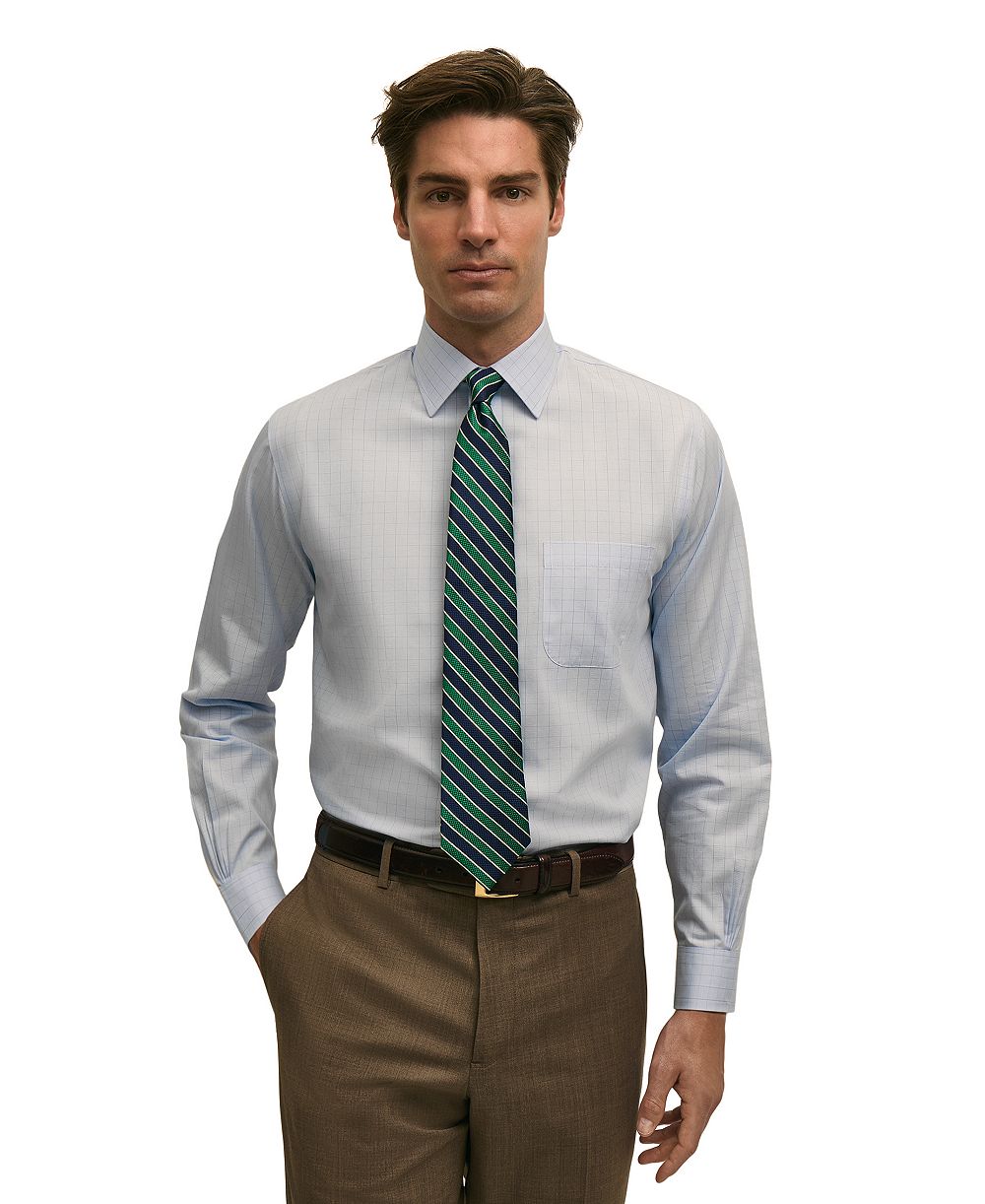 Мужская рубашка B By Brooks Brothers с широким воротником