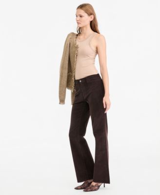 Kobi Halperin Women's Luelle Corduroy High-Waist Straight-Leg Pants, Macy's Exclusive