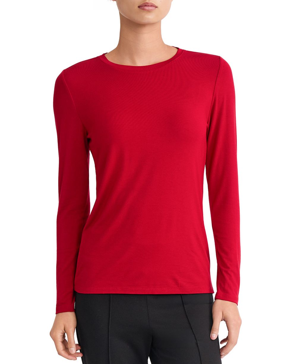 Jones New York Women's Long-Sleeve Crewneck T-Shirt