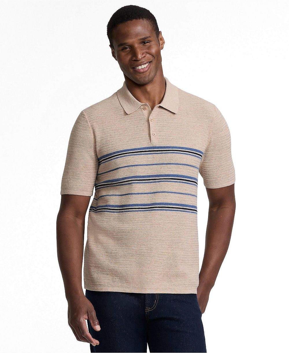 Мужской летний джемпер-поло Lands' End Texture Stitch