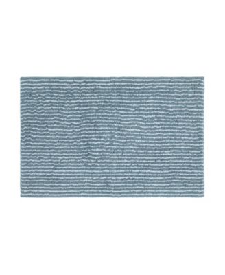 ienjoy Home Pinstripe Cotton Bath Mat, 24" x 17"