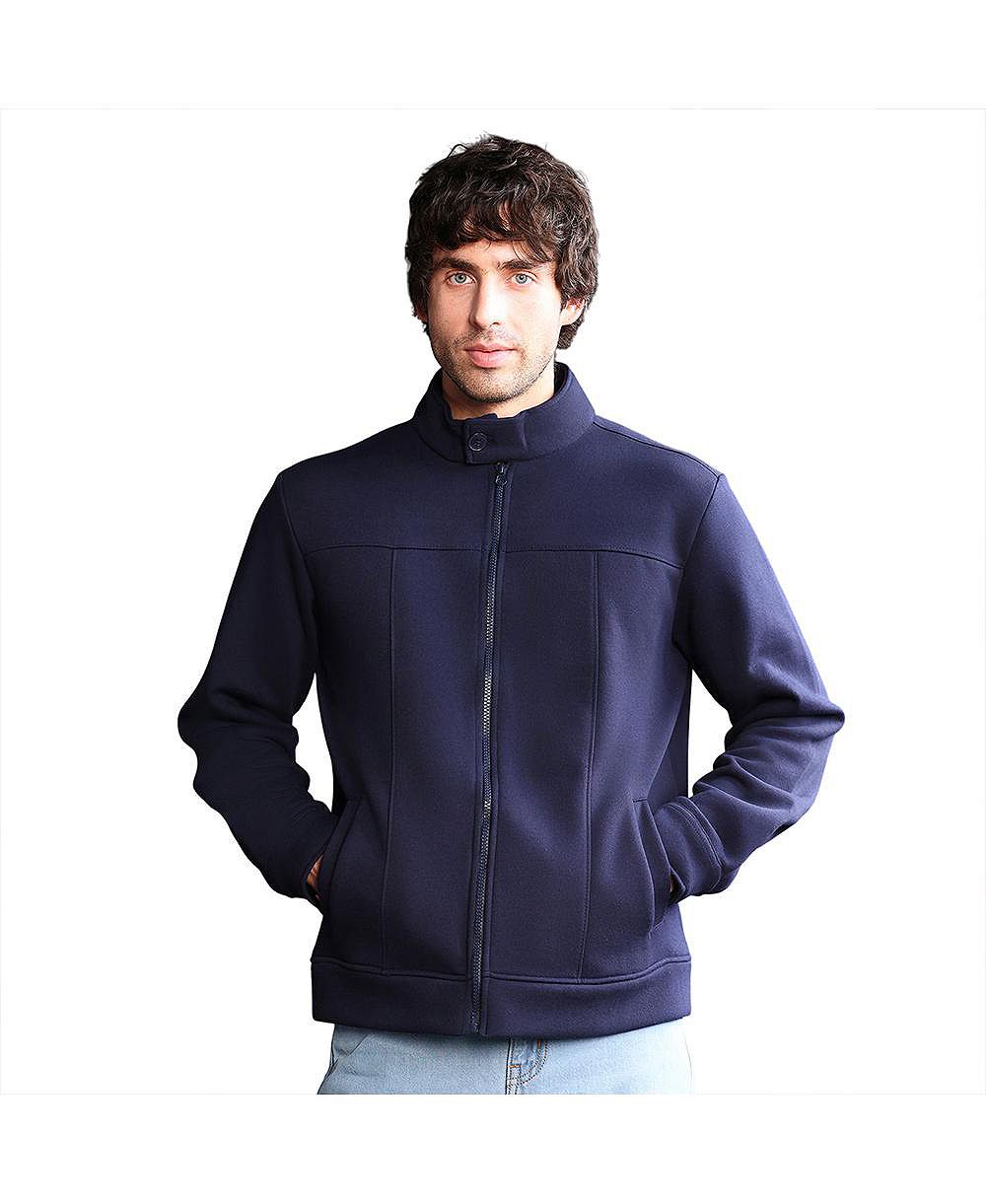 Campus Sutra Men's Panel-Stitch Knit Sweatshirt