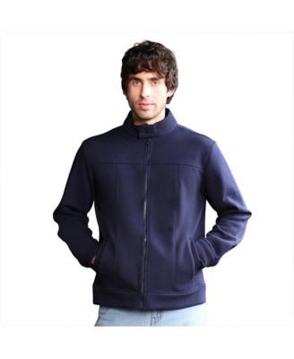 Campus Sutra Men's Panel-Stitch Knit Sweatshirt