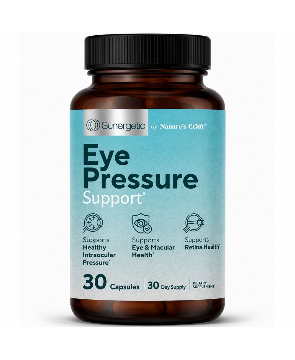 Капсулы Sunergetic Eye Pressure Support с FloraGLO Lutein, affronEYE Saffron и Zeaxanthin, 30 шт.