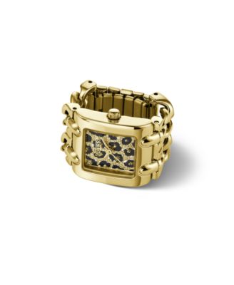 Женские кварцевые часы GUESS, золотистая нержавеющая сталь, 18mm