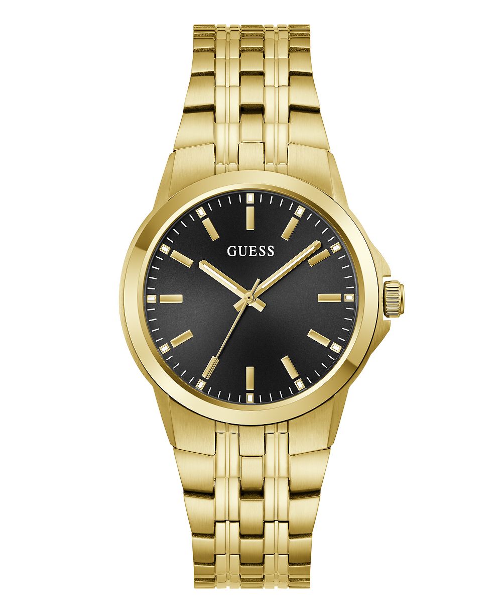 GUESS Men's Quartz Gold-Tone Stainless Steel Watch 39 mm