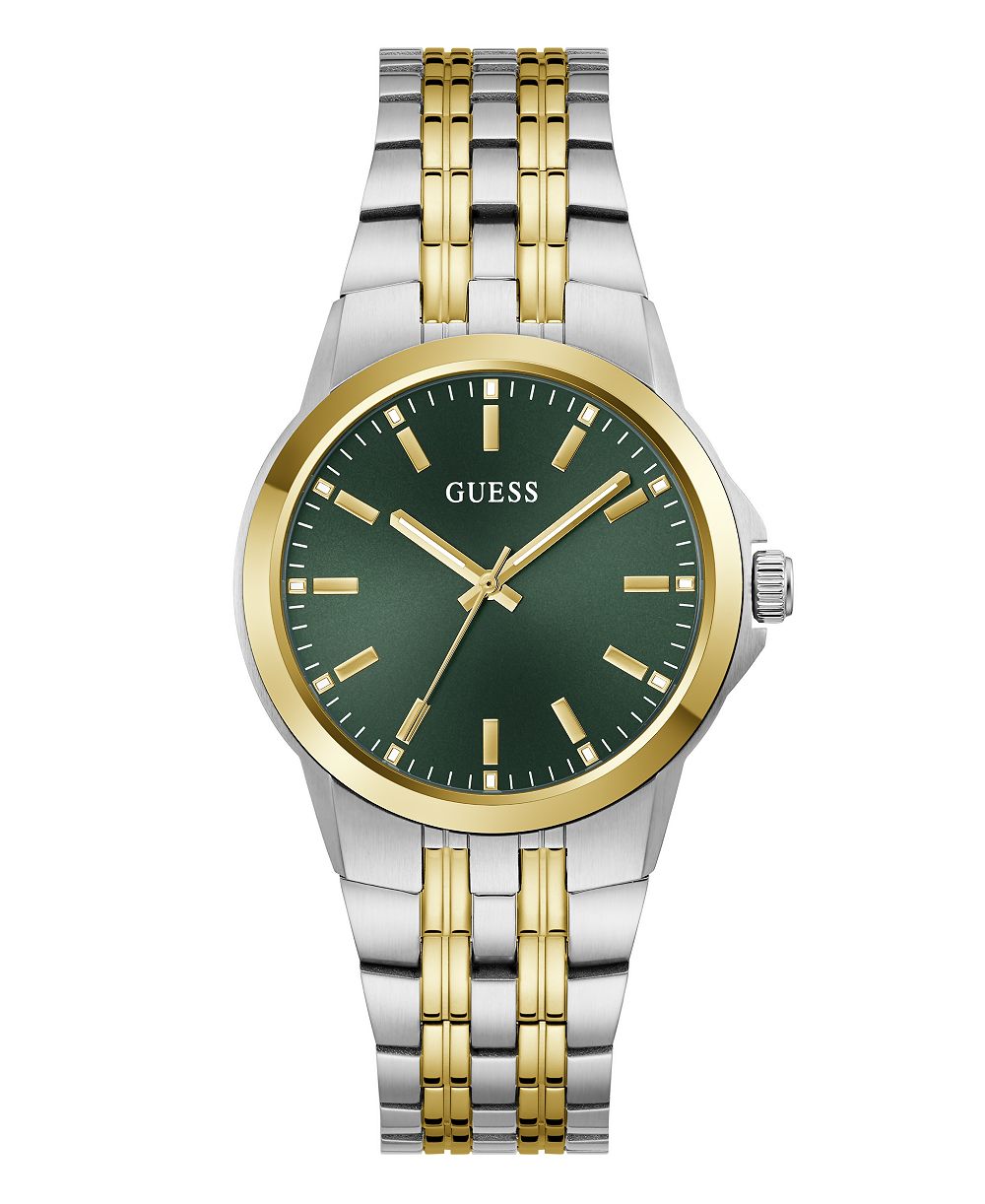 GUESS Men's Quartz Two-Tone Stainless Steel Watch 39mm