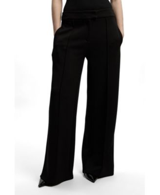 Karen Millen Женские брюки Ponte с широкими штанинами